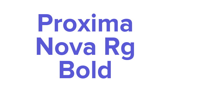 Proxima Nova Rg Bold Font Download