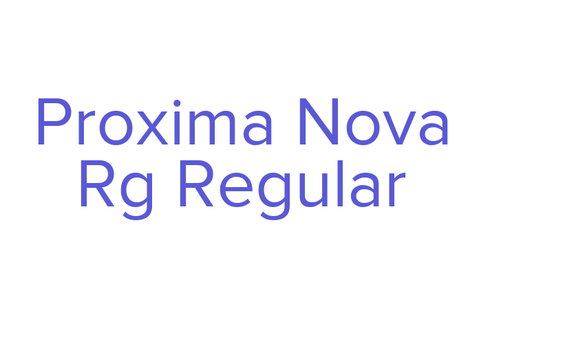 Proxima Nova Rg Regular Font Download