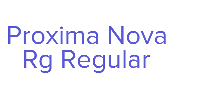 Proxima Nova Rg Regular Font Download