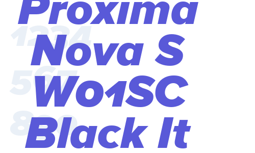 Proxima Nova S W01SC Black It Font