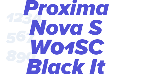Proxima Nova S W01SC Black It-font-download