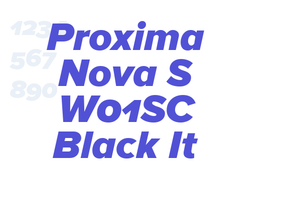 Proxima Nova S W01SC Black It