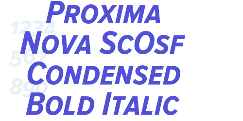 Proxima Nova ScOsf Condensed Bold Italic-font-download