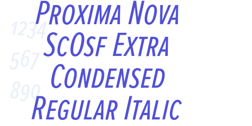 Proxima Nova ScOsf Extra Condensed Regular Italic-font-download