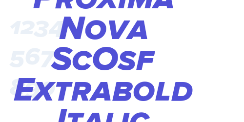 Proxima Nova ScOsf Extrabold Italic-font-download