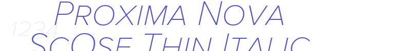 Proxima Nova ScOsf Thin Italic-font