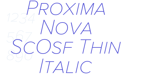 Proxima Nova ScOsf Thin Italic-font-download