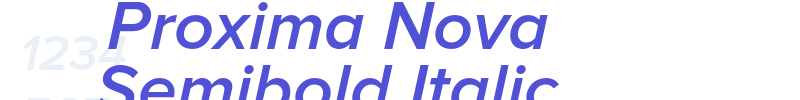 Proxima Nova Semibold Italic-font