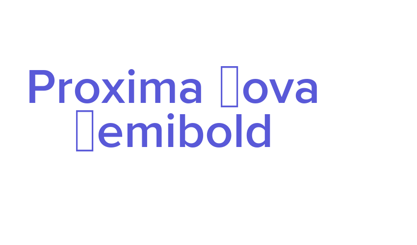 Proxima Nova Semibold Font Download