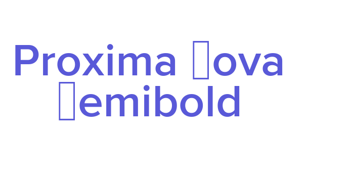 Proxima Nova Semibold Font Download