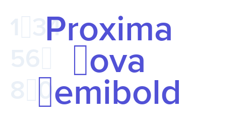 Proxima Nova Semibold