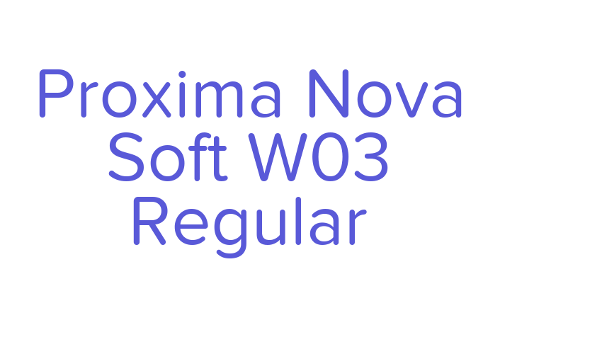 Proxima Nova Soft W03 Regular Font Download