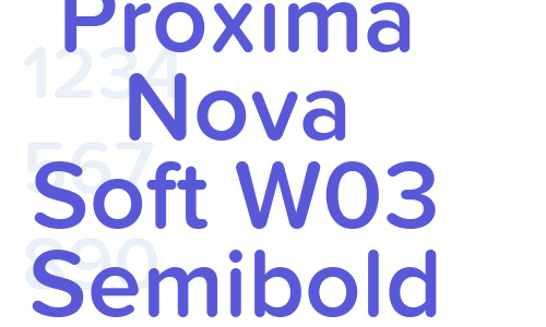 Proxima Nova Soft W03 Semibold Font