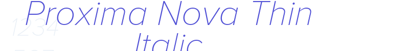 Proxima Nova Thin Italic-font
