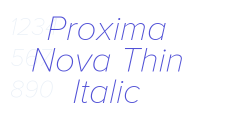 Proxima Nova Thin Italic-font-download