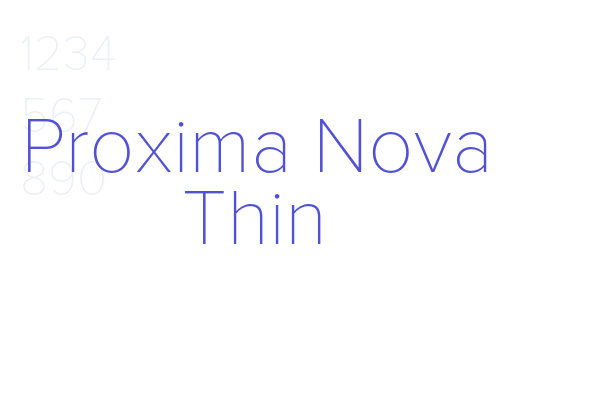 Proxima Nova Thin
