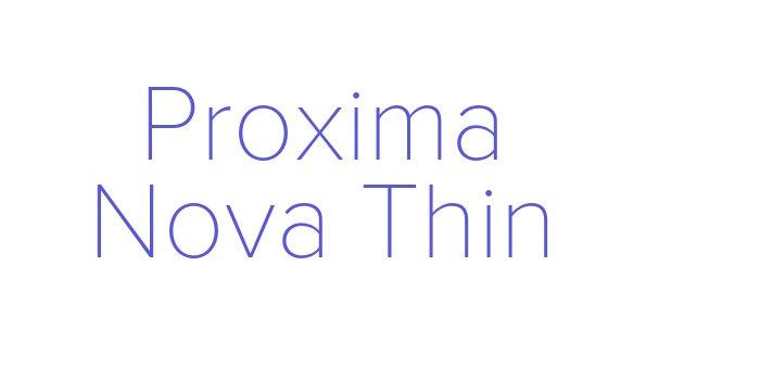 Proxima Nova Thin Font