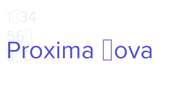 Proxima Nova font download