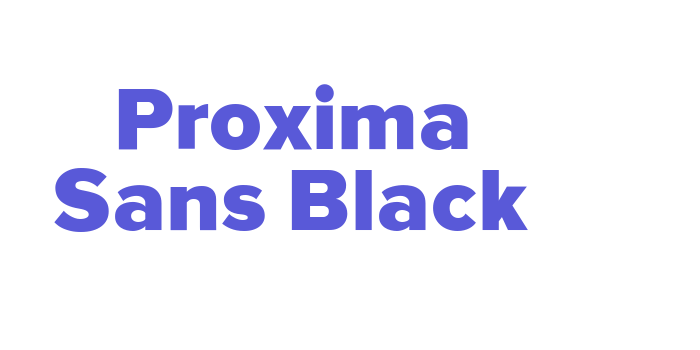 Proxima Sans Black Font Download