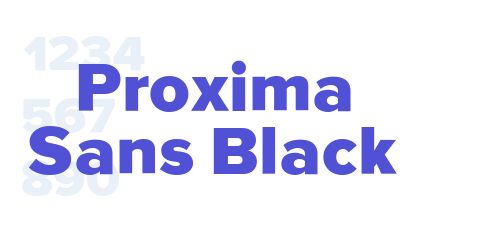 Proxima Sans Black