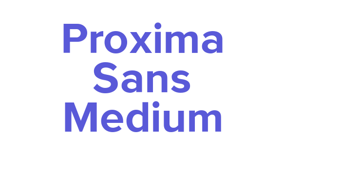 Proxima Sans Medium Font Download