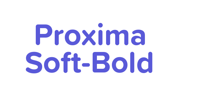 Proxima Soft-Bold Font