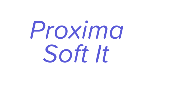 Proxima Soft It Font