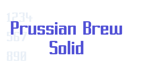 Prussian Brew Solid-font-download