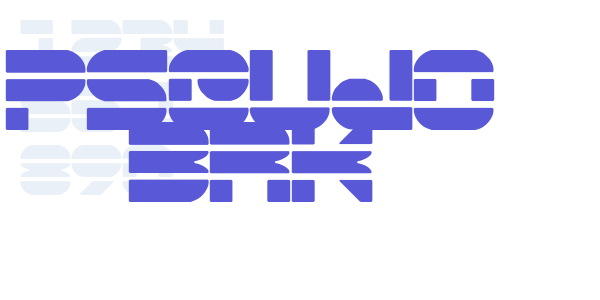 Pseudo BRK font free