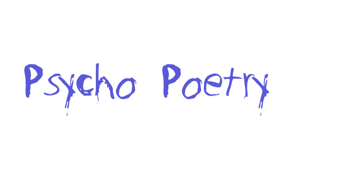 Psycho Poetry Font Download