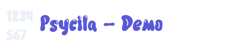 Psycila – Demo-related font