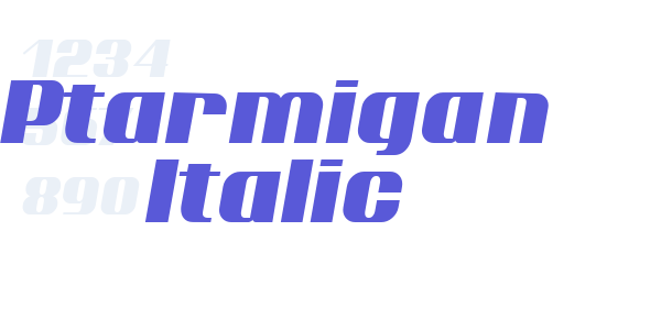 Ptarmigan Italic font free