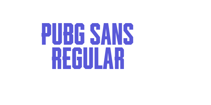 Pubg Sans Regular Font Download