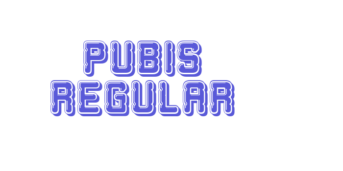 Pubis Regular Font Download