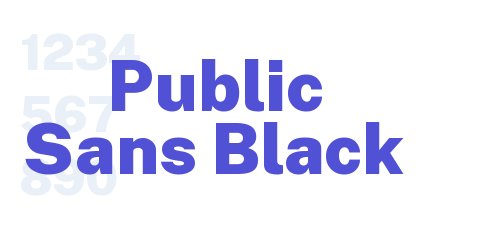 Public Sans Black-font-download