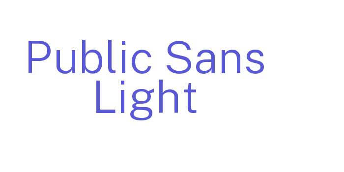 Public Sans Light Font Download