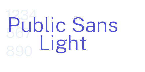 Public Sans Light
