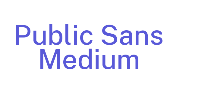 Public Sans Medium Font Download