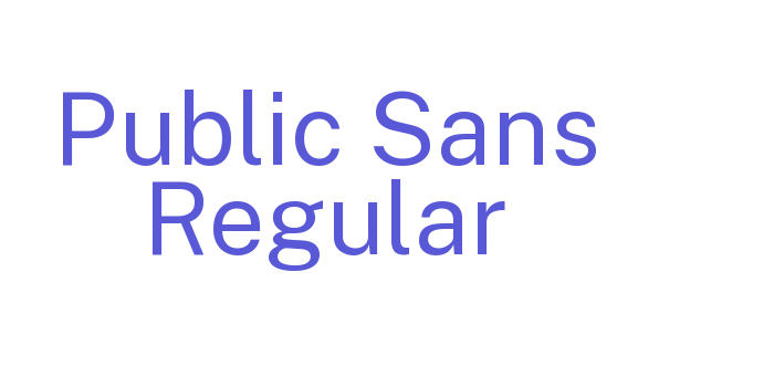 Public Sans Regular Font Download