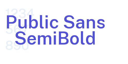 Public Sans SemiBold