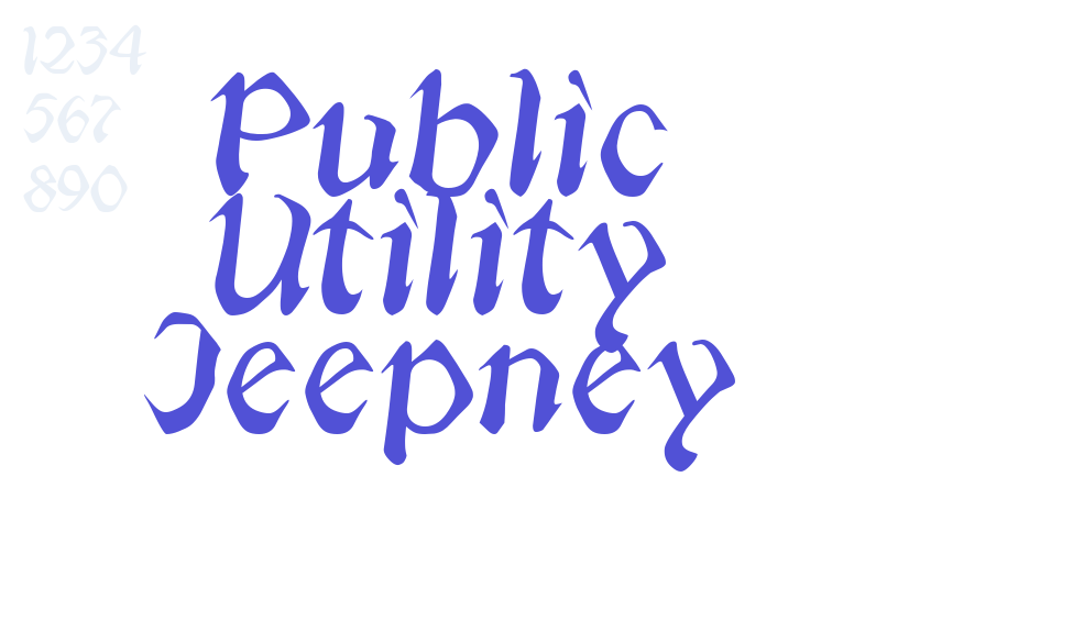 Public Utility Jeepney-font-download