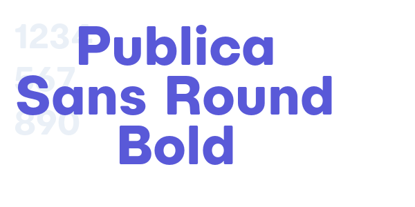 Publica Sans Round Bold font free