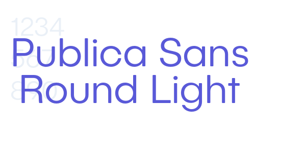 Publica Sans Round Light font free