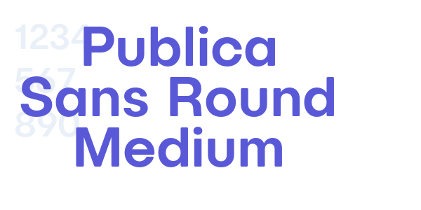 Publica Sans Round Medium font free