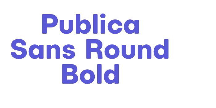 Publica Sans Round Bold Font Download