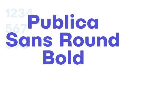 Publica Sans Round Bold font download