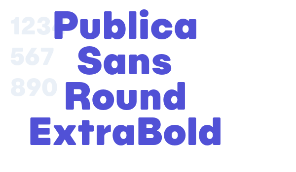 Publica Sans Round ExtraBold font download