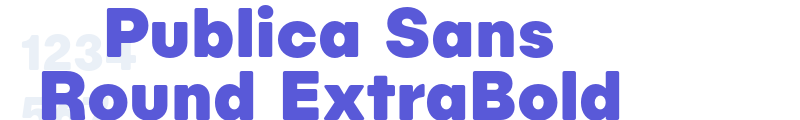 Publica Sans Round ExtraBold font download