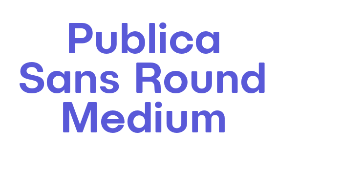 Publica Sans Round Medium Font Download