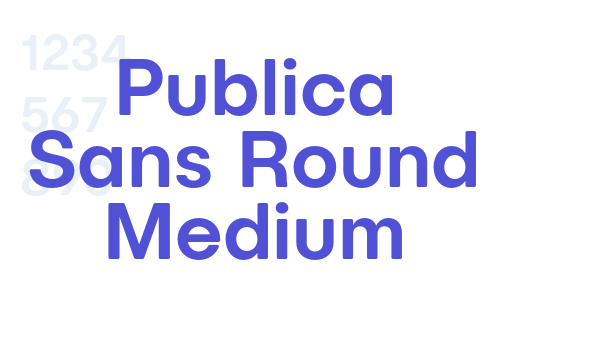 Publica Sans Round Medium font download